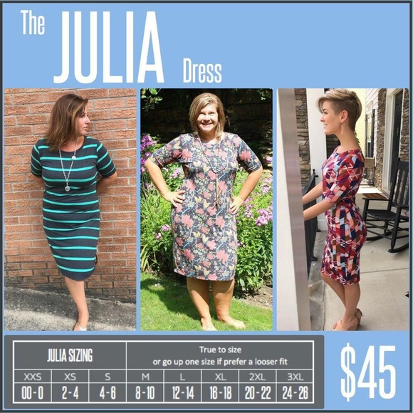 LuLaRoe Julia Dress - Picture 3 of 3